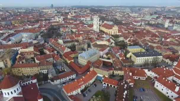 Die Altstadt von Vilnius — Stockvideo