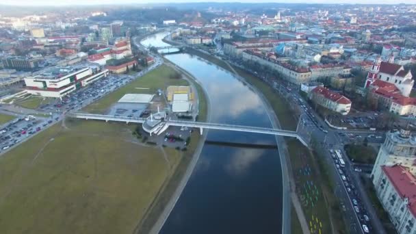 Vue aérienne du centre-ville de Vilnius 