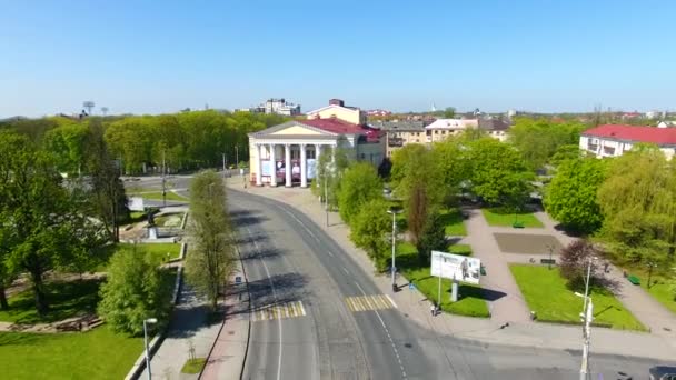 Kaliningrad bölgesel Dram Tiyatrosu — Stok video