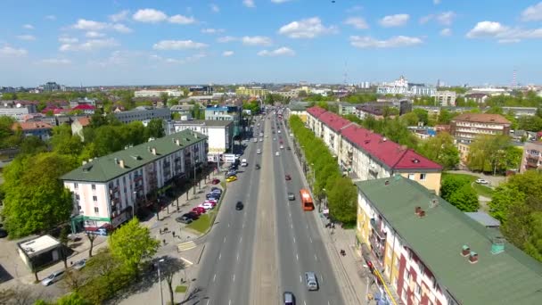 Kaliningrad havadan görünümü — Stok video