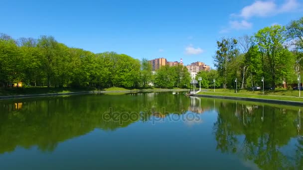 Rotonda en un parque, Kaliningrado — Vídeos de Stock