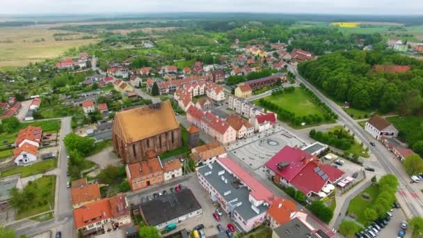 Cattedrale di Frombork, vista dall'alto — Video Stock