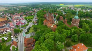 Frombork, katedral yukarıdan görüntülemek