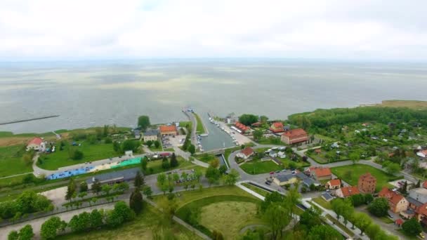 El casco antiguo de Frombork — Vídeo de stock