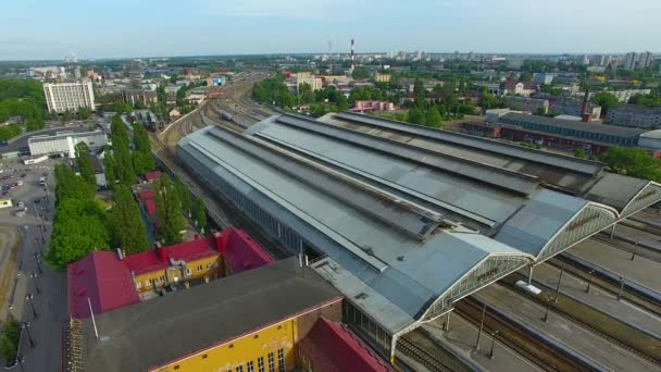 Zuid-Railroad Station, Kaliningrad — Stockvideo