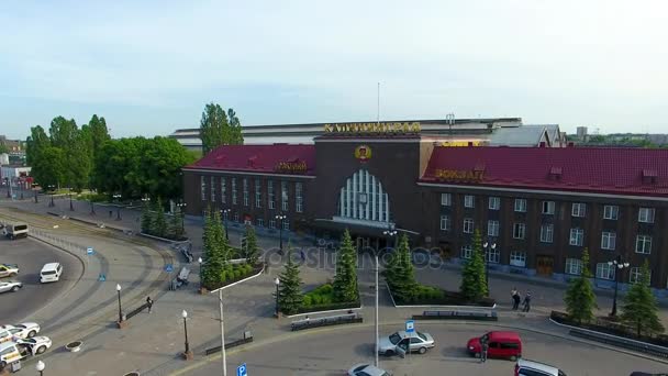 Güney Demiryolu İstasyonu, Kaliningrad — Stok video