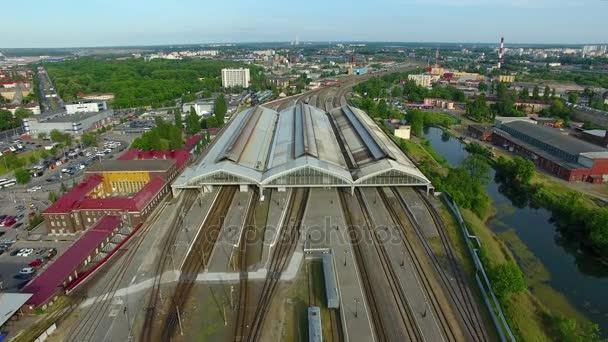 Estación del Ferrocarril Sur, Kaliningrado — Vídeo de stock