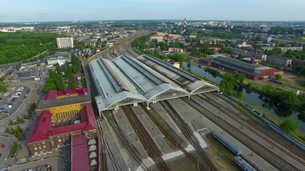 Södra Railroad Station, Kaliningrad — Stockvideo