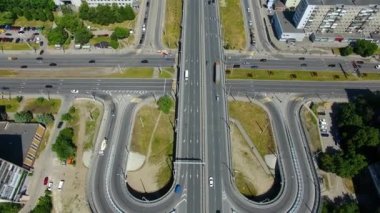 Crossroads şehrin Üstten Görünüm