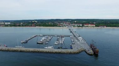 Marina defne, havadan görünümü