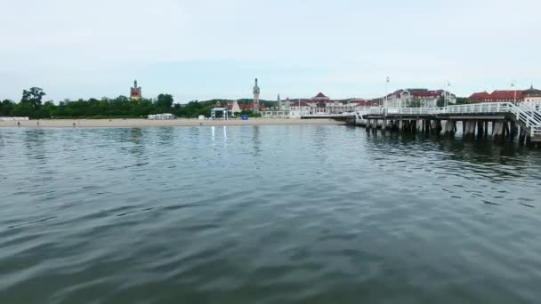 Muelle de madera, Sopot — Vídeos de Stock