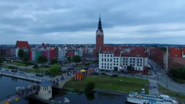 Elblag şehirde akşam