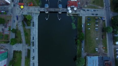 Elblag şehirde akşam