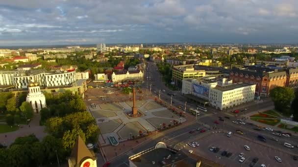 Zafer Meydanı Kaliningrad — Stok video