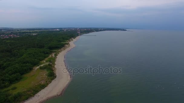 La costa báltica, vista superior — Vídeos de Stock