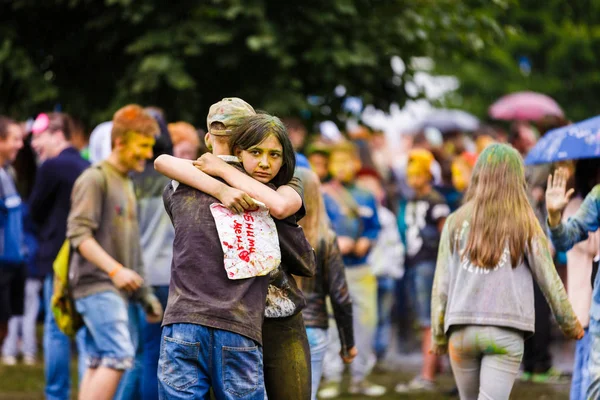 Festival Holi en Kaliningrado — Foto de Stock