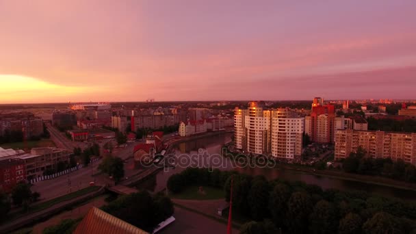 Amanecer vivo sobre la Catedral — Vídeos de Stock