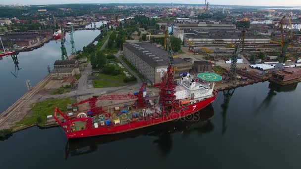 Порт Гданськ — стокове відео
