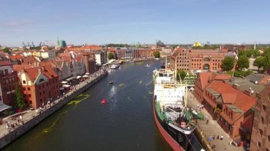 Kanallar Gdansk, üstten görünüm