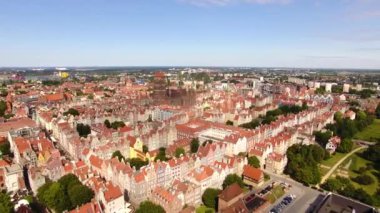 Eski şehir Gdansk, en iyi manzara.