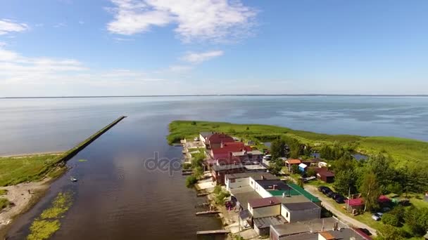 Golfo di Kaliningrad, vista dall'alto — Video Stock