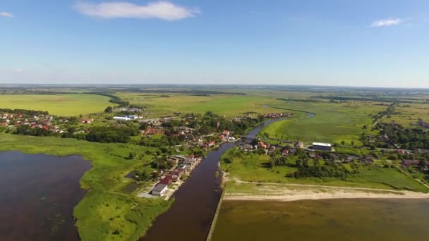 Kalinyingrád-öbölben, felülnézet — Stock videók