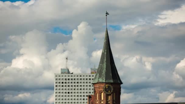 Torre da Catedral, Kaliningrado — Vídeo de Stock