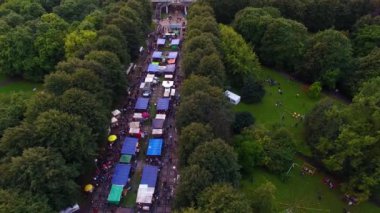 Kaliningrad, üstten görünüm sokak yemek Festivali