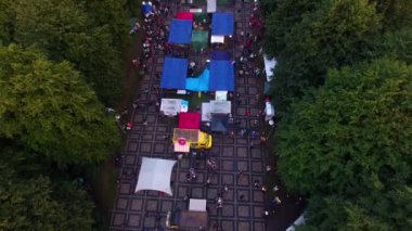 Kaliningrad, üstten görünüm sokak yemek Festivali