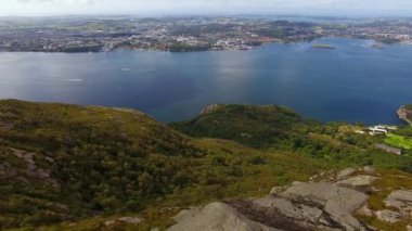 Bir dağ Norveç'in ' da yürüyüş