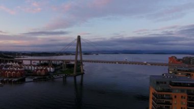 Kuş-göz görüş-in Stavanger Şehir Köprüsü