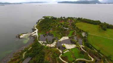 Flor ve Flaere Bahçe, havadan görünümü