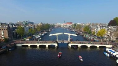 Amsterdam köprüler, yukarıdan görünüm