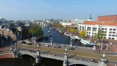 Amsterdam köprüler, yukarıdan görünüm