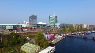 Cityscape Amsterdam, yukarıdan görüntülemek