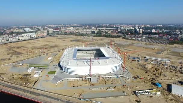 Construção do novo estádio — Vídeo de Stock