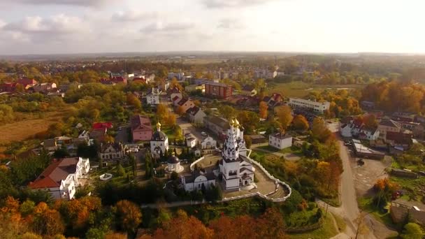 Вид з храму в Bagrationovsk — стокове відео