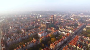 Gdansk eski kasaba Üstten Görünüm
