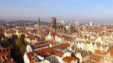 Eski şehir Gdansk, en iyi manzara.