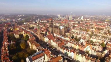 Eski şehir Gdansk, en iyi manzara.