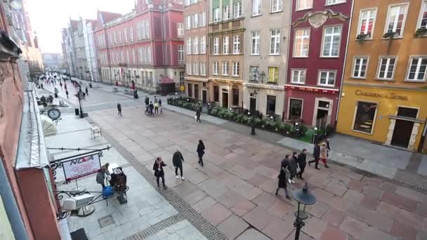 Cidade velha de Gdansk — Vídeo de Stock