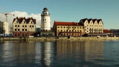 Kaliningrad sonbaharda balıkçı köyü