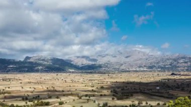 Timelapse: Girit, Yunanistan Lassithi Plato manzara