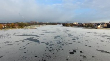 Hava: Kaliningrad donmuş üst göl uçuş