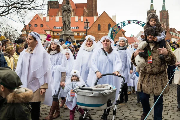 Celebración de los Reyes Magos en Wroclaw, Polonia —  Fotos de Stock