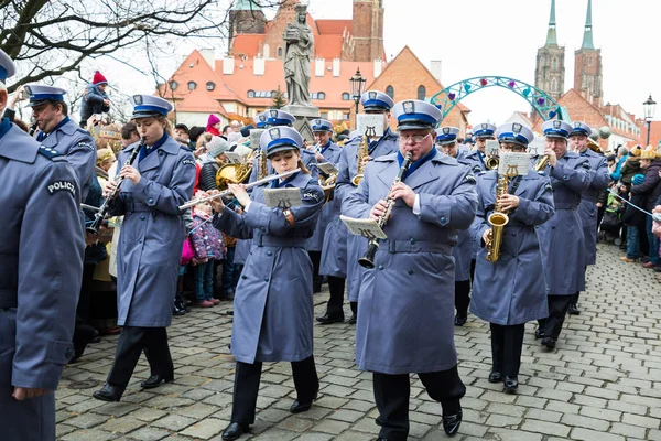 Celebração dos Três Reis em Wroclaw, Polônia — Fotografia de Stock