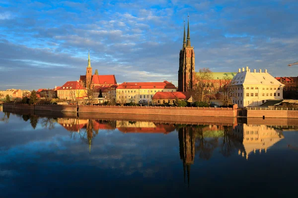 Kathedraal eiland van Wroclaw — Stockfoto