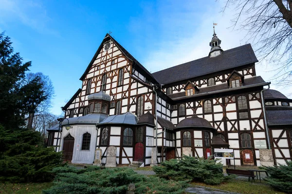 Facciata della Chiesa della Pace in Swidnica, Polonia — Foto Stock