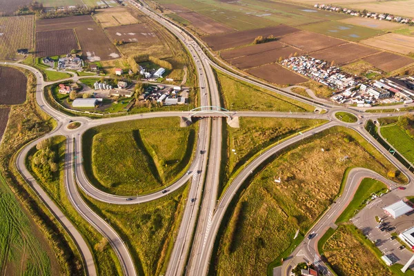 The road junction, top view