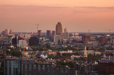 Sunset over Amsterdam